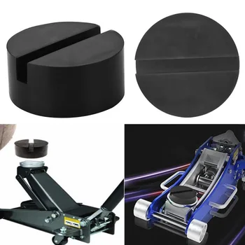 

Car Disk Block Pad Jacking DIY Jack Rail Floor Slotted Rubber Frame SUV Protector Hydraulic