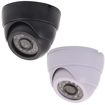

CCTV Dome Camera 24IR LEDS Indoor Night Vision 1/3"CMOS COLOR 1200TVL Dome Camera 24IR LED Built-in 3.6mm Lens