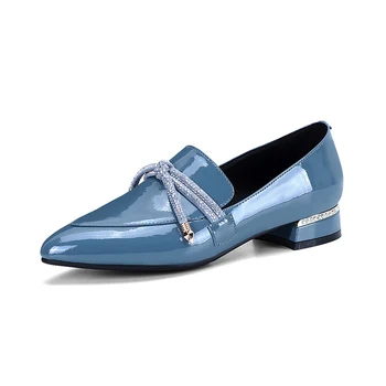 

Office ladies pumps Low heels shoes woman pumps genuine leather ladies dress shoes spring autumn elegant party wedding sheos