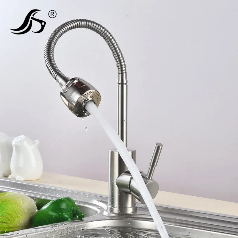 

Kitchen 304 Stainless Steel Faucet Hot And Cold Faucet Wash Dishes Amoy Kitchen Sink Rotating Kitchen Sink Washing Leading