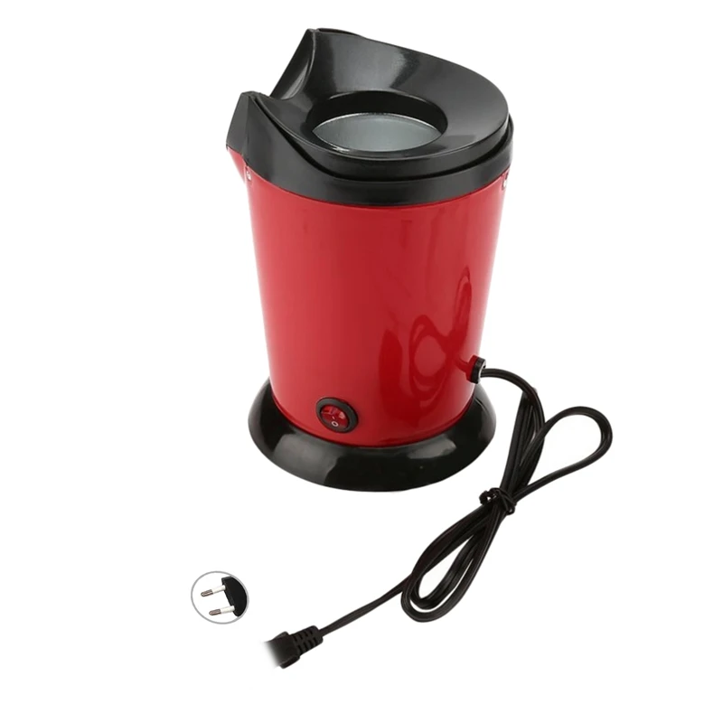 Portable Electric Popcorn Maker Home Round/Square Hot Air Popcorn Making Machine Kitchen Desktop Mini Diy Corn Maker 1200W Eu