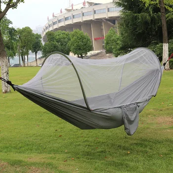 

2020 New Outdoor Camping Ultra-Light jiang luo san bu Nylon Anti Mosquito Swing Mesh Mosquito Net Hammock