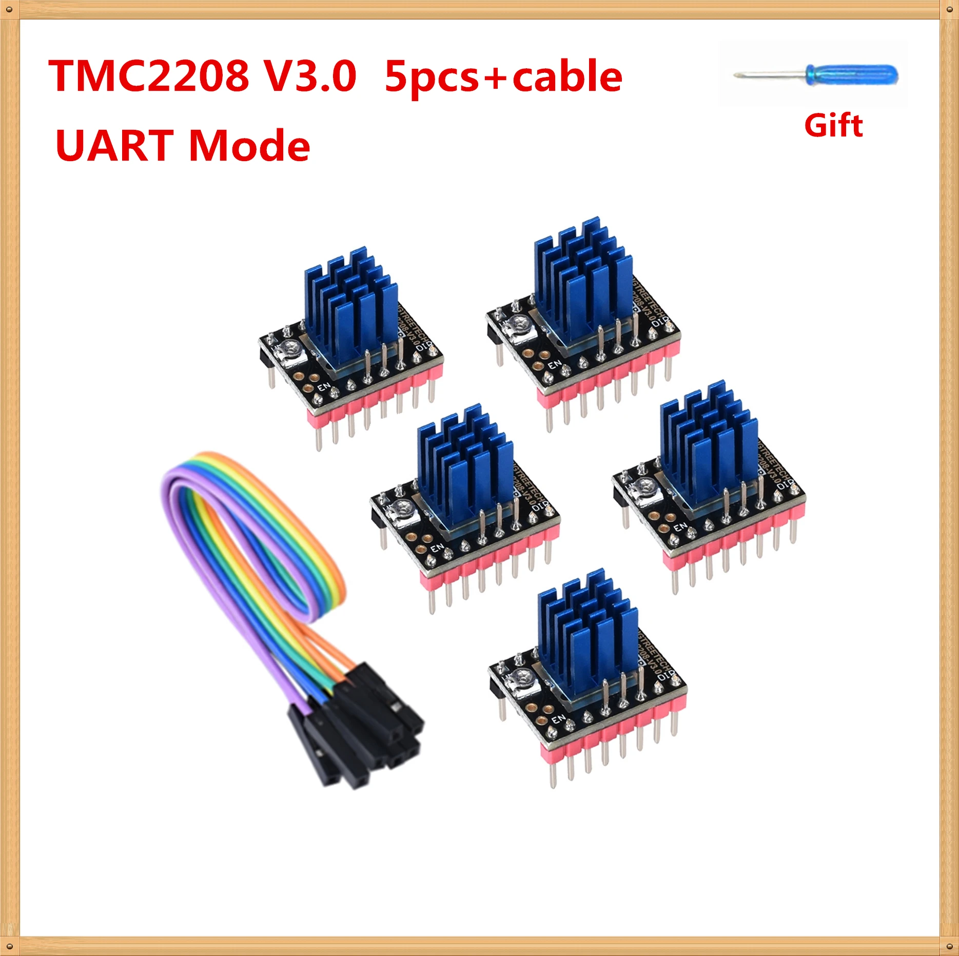 Шаговый драйвер для 3D принтера TMC2208 v3.0 контроллер двигателя модуль шагового