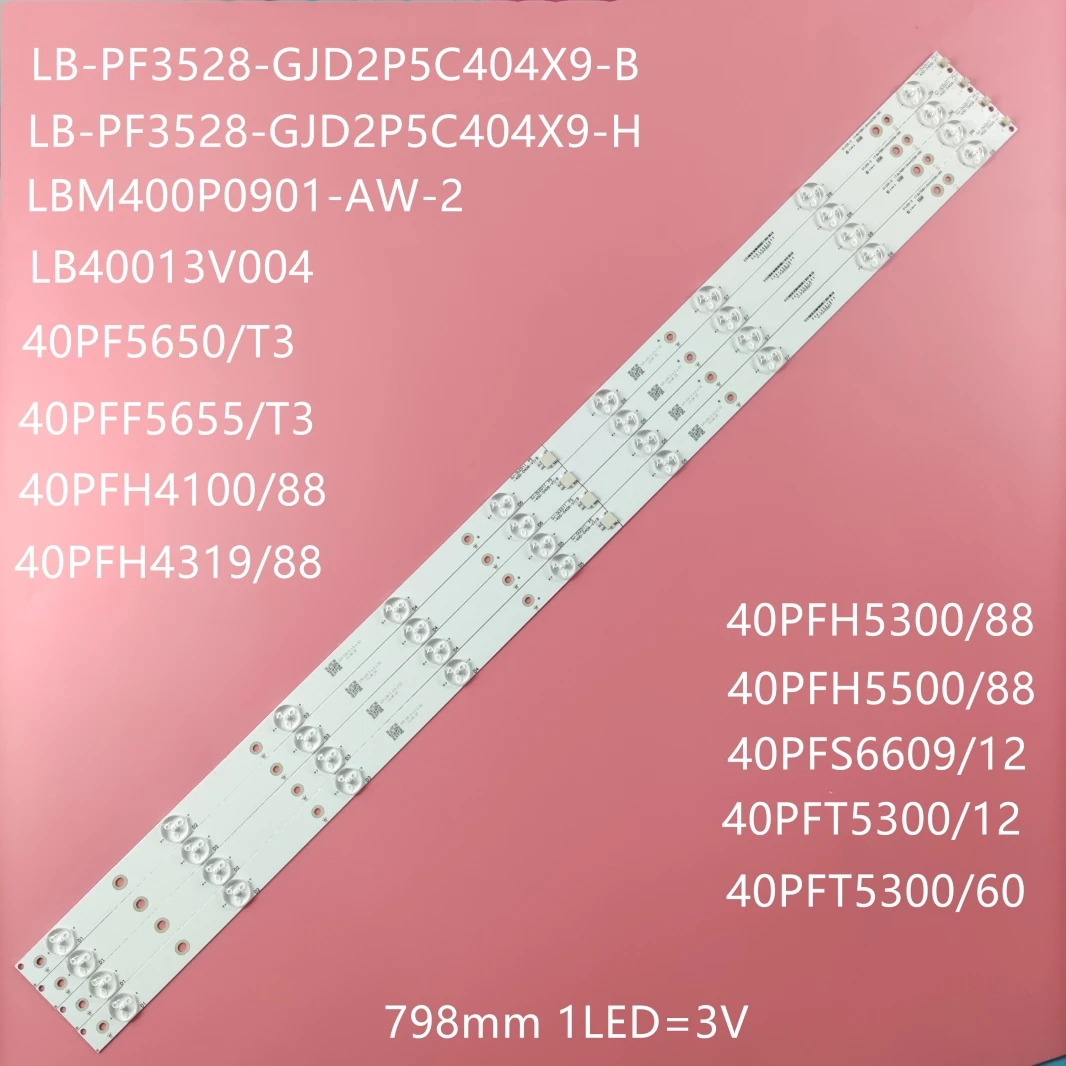 Светодиодный Подсветка полосы для Philips 40 &quotТВ 40PFT5300/12 40PFT5300/60 40PFK4509/12 40PFH5300/88 KDL-40R350D