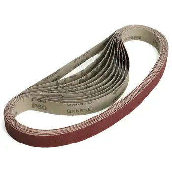 

25x762mm Sanding Belt Aluminum Oxide Sander Abrasive 80-800 Grit Polishing