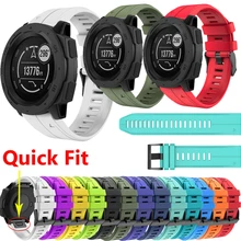 Bracelet de montre intelligente en Silicone, 26 22 20mm, pour Garmin Fenix 6 6X Pro 5 5X Plus 3 HR, dégagement rapide, Easyfit