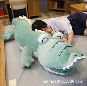 

Big Size Dinosaur turned crocodile Plush Pillow Mat Plush Crocodile Soft Stuffed Animal Toy Cartoon Plush Dolls Kids Girl Gift
