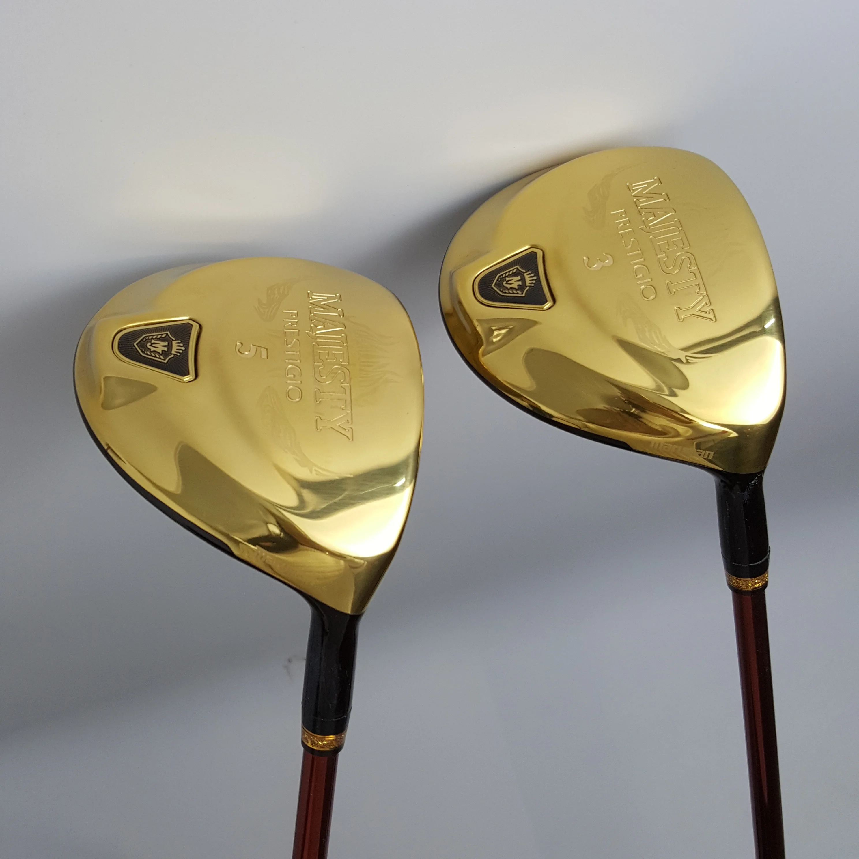 Brand New Golf Clubs Maruman Majesty Prestigio 9 Golden Fairway Woods