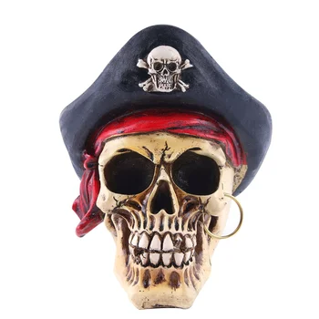 

1 Pc Horror Pirate Delicate Resin Art Craft for Living Room Home