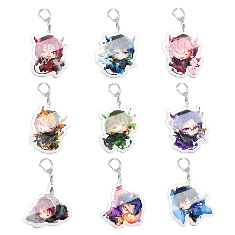 Free! Iwatobi Swim Club Matsuoka Rin Nanasek Haruka Ryuugazaki Acrylic Pendant Figure Keychain Keyring Collection Model Toy Gift | Игрушки и