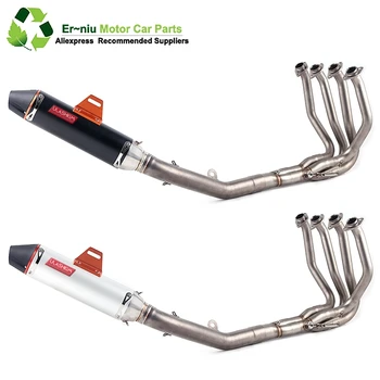 

Free Shipping Motorcycle Full Exhaust Escape System Modified Middle Link pipe Slip-On For Kawasaki Z800 2012-2016