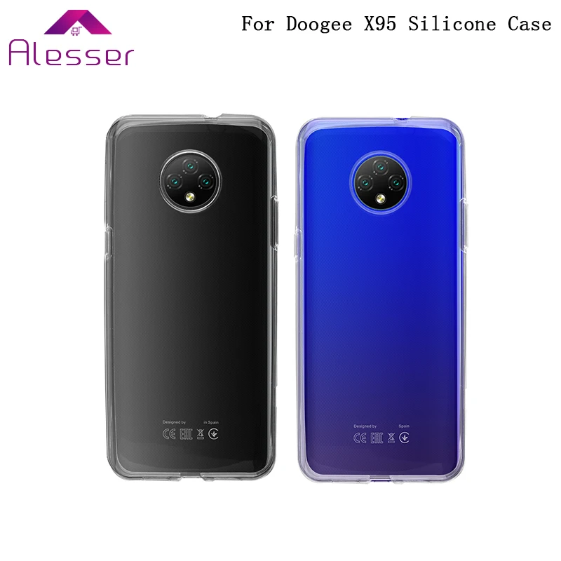 Силиконовый Чехол Для Doogee X95 6 1 дюйма мягкая прозрачная защитная задняя крышка