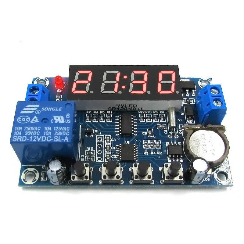 12V Clock Timer Controller 24H Timing Three Groups Time Memory Control