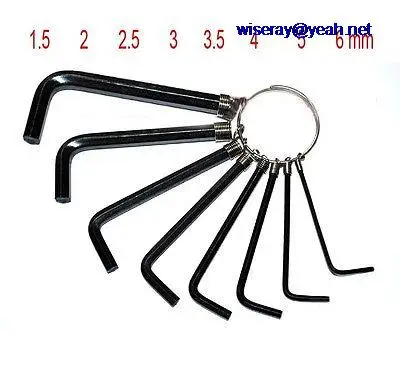 

DHL/EMS 400PCS HEXAGON KEY WRENCH SET 1.5MM 2MM 2.5MM 3MM 3.5MM 4MM 5MM 6MM HEX KEY-A7