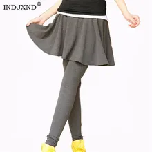 INDJXND осень зима фитнес леггинсы Женская юбка эластичные леггинсы повседневные обтягивающие леггинсы юбка Брюки Черные Серые теплые леггинсы