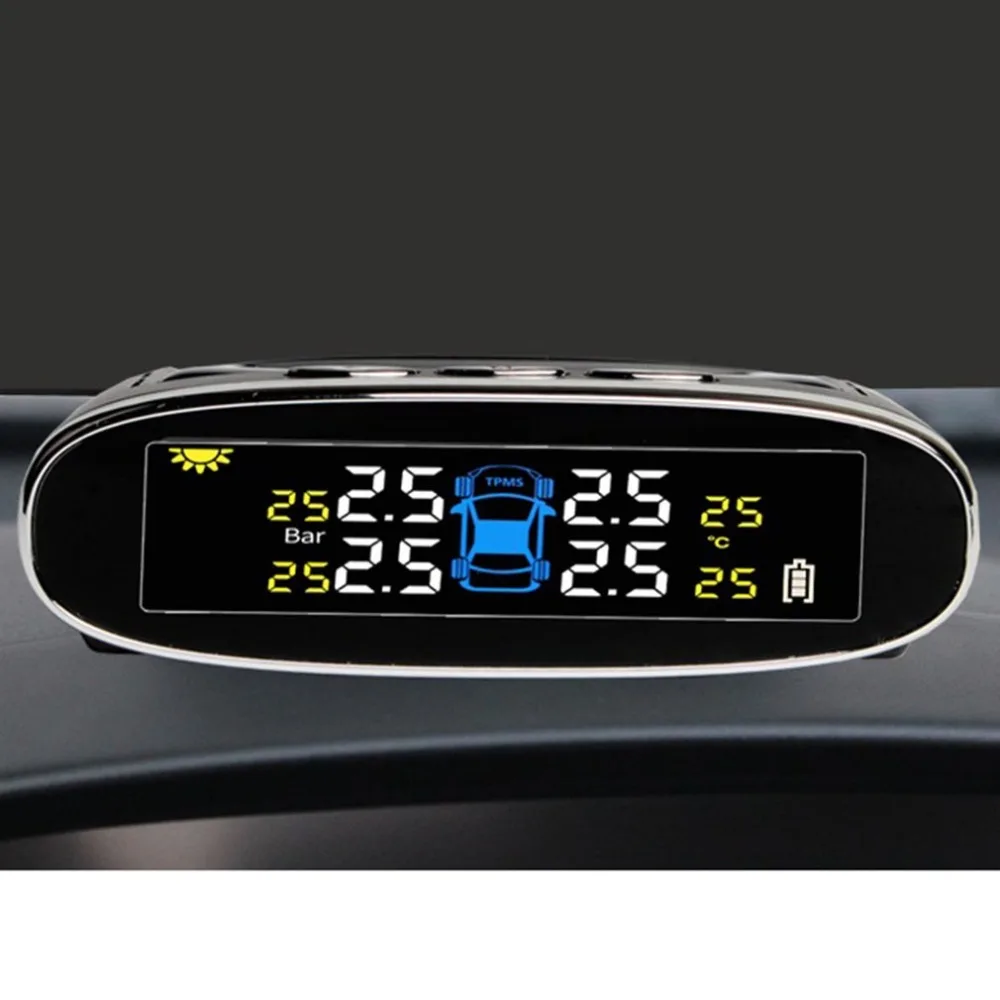 Для Steelmate Tp-s1i Tpms система контроля давления в шинах беспроводной солнечный дисплей 4 внутренних/внешних датчика