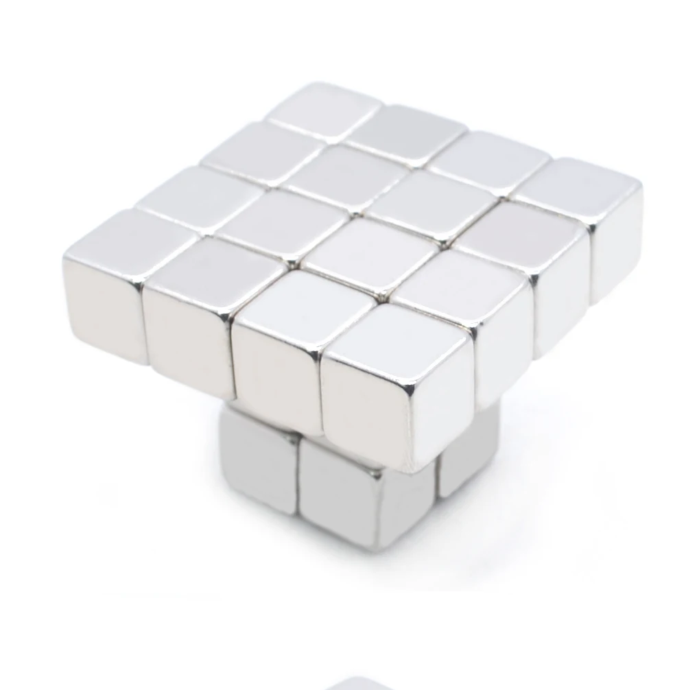 100 шт. 10X10x10 мм квадратный редкоземельный магнит Cuboid N50 сильная тяга поддержка брусок, неодимовый магнит Бесплатная доставка