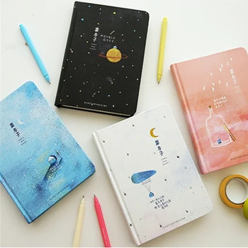 

112Sheets Notebook Cute Illustration Color Paper Diary Planner Bullet Journal Travelers Notebook Sketch Book Notepad Stationery