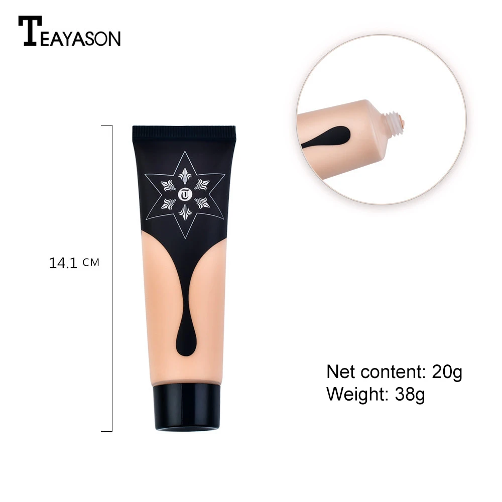 TEAYASON 6 цветов Pro основа для лица Палетка для контуринга с консилером Косметические кисти для макияжа Увлажнение и сужение пор TSLM1