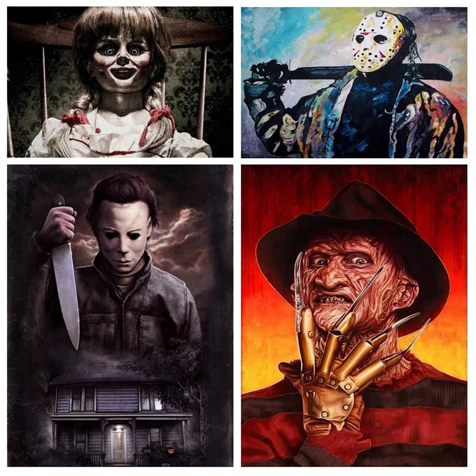 

Horror Paint Diy Full Diamond Painting Mosaic Diamond Arts Crafts for Adult Handmade Embroidery Drills Jewel Cross Stitch