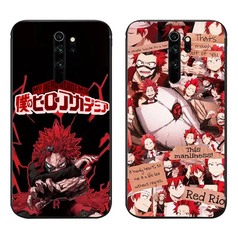 

Eijiro Kirishima Red Riot anime Phone Case for Redmi 9A 8A 7 6 6A Note 9 8 8T Pro Max Redmi 9 K20 K30 Pro