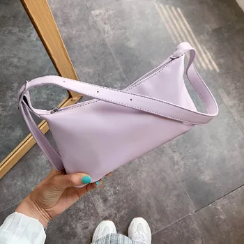 

New Female Shoulder Messenger Bags Simple Small PU Leather Zipper Crossbody Bags for Women Solid Color Ladies' Travel Flap Bags