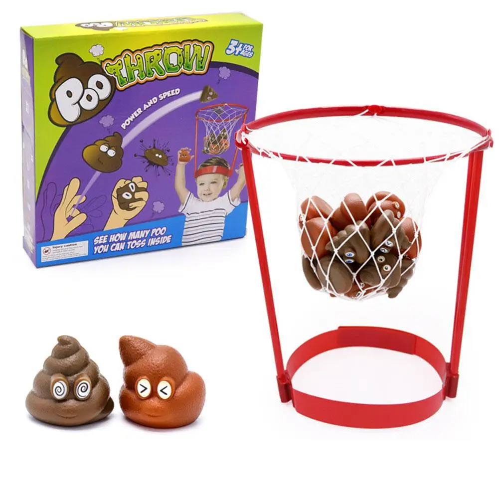 

Poop Shoot Games Children's Outdoor Headband Basketball Hoop Throwing Poop Toys Puzzle Parent Child Sports Early Education Toys