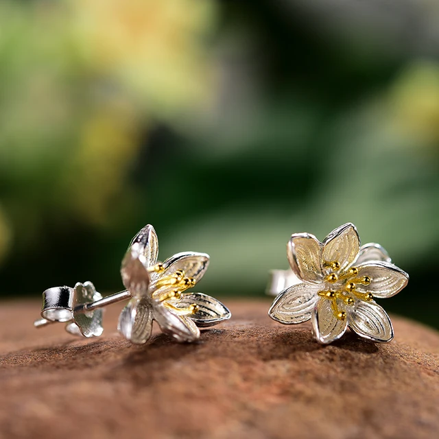 Clous d'Oreilles en Argent - Chuchotement – Image 3