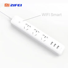 Xiaomi Qingmi умная домашняя полоса розетка умная лента питания Wifi приложение Беспроводная дистанционная розетка с 3 разъемами 3 USB порта