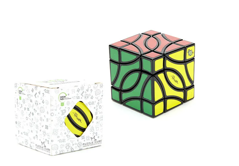 Lanlan Cube Pisces Jarro Cubo Magicfour Canto Duplo Peixe Quebra-cabeça Profissional Antistress Brinquedos Educativos 4-canto 7 Cubos mágicos