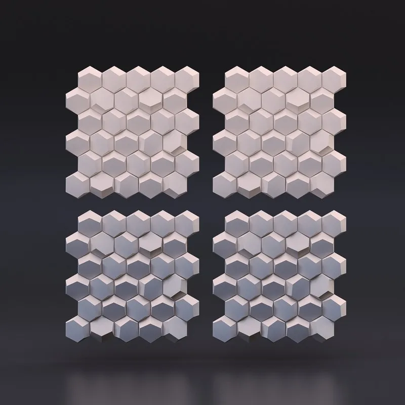 3D сотовый дизайн бетонная настенная плитка силиконовая форма для цемента