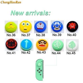 

2PCS Animal Crossing Wild World Spongebob Doraemon Silicone Thumb Stick Grip Joystick Cap Cover For Nintendo Switch Joy-Con Lite