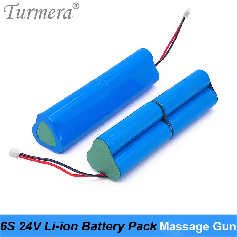 Turmera 6S 24V 3000mAh Rechargeable Lithium Battery for Massage Gun Muscle Massager Replace Battery and Screwdriver Battery Use 05