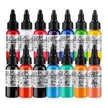 Новинка, 30 мл/бутылка, набор чернил для татуажа, микроблейдинг, Перманентный макияж, пигмент, 14 цветов, чернила для тату и боди, краски для тату, принадлежности