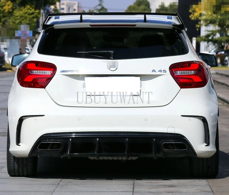

For W176 A45 ABS Material Primer Car Rear Roof Wing spoiler For Mercedes-Benz A-Class W176 A180 A200 A260 A45 2013-2018