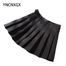 

Women's Skirt Sweet High Waist Pleated Skirt Women Cute Mini Skirts Suit Material Black Thin Large Size A-Line Harajuku