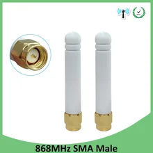 2 шт GSM 868 MHz 915 MHz Антенна 3bdi SMA разъем GSM antena 868 MHz 915 MHz antenne белые антенны маленького размера для Lorawan