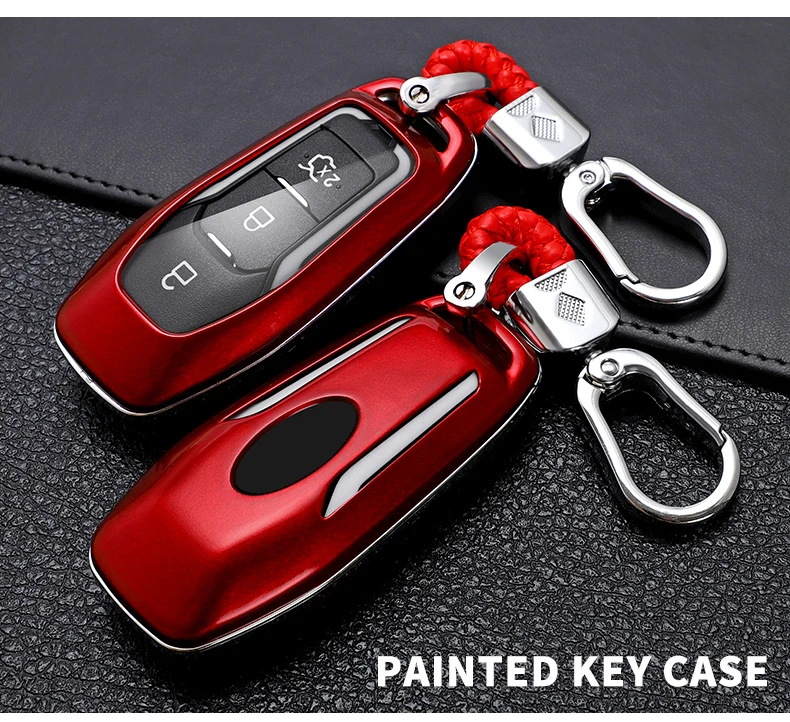 Carbon Fiber Car Smart Key Cover Case Fob Ford Fusion Mondeo Mustang F-150 Explorer Edge Protect Shell 2018 2021 Accessories - Hf8f286a8a1ef4c6fab238f7ed4c8ba3bh