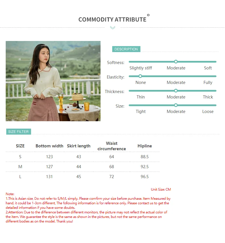 INMAN 2020 Autumn New Arrival Retro Style Vintage Check Button Asymmetrical Pleated Skirt