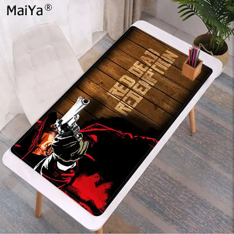 Lock Edge 40X90cm Maiya Boy Подарочный коврик ковбой красный Dead Redemption резиновый ПК компьютерный игровой коврик для мыши большой коврик для мыши клавиатуры коврик - Цвет: Lock Edge 40X90cm