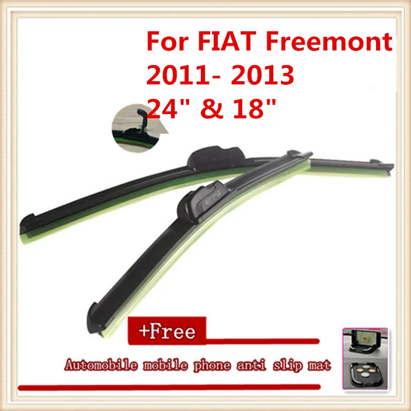Щетка стеклоочистителя для лобового стекла автомобиля для FIAT Freemont(2011-2013), размер: 2" и 18" - Цвет: Красный