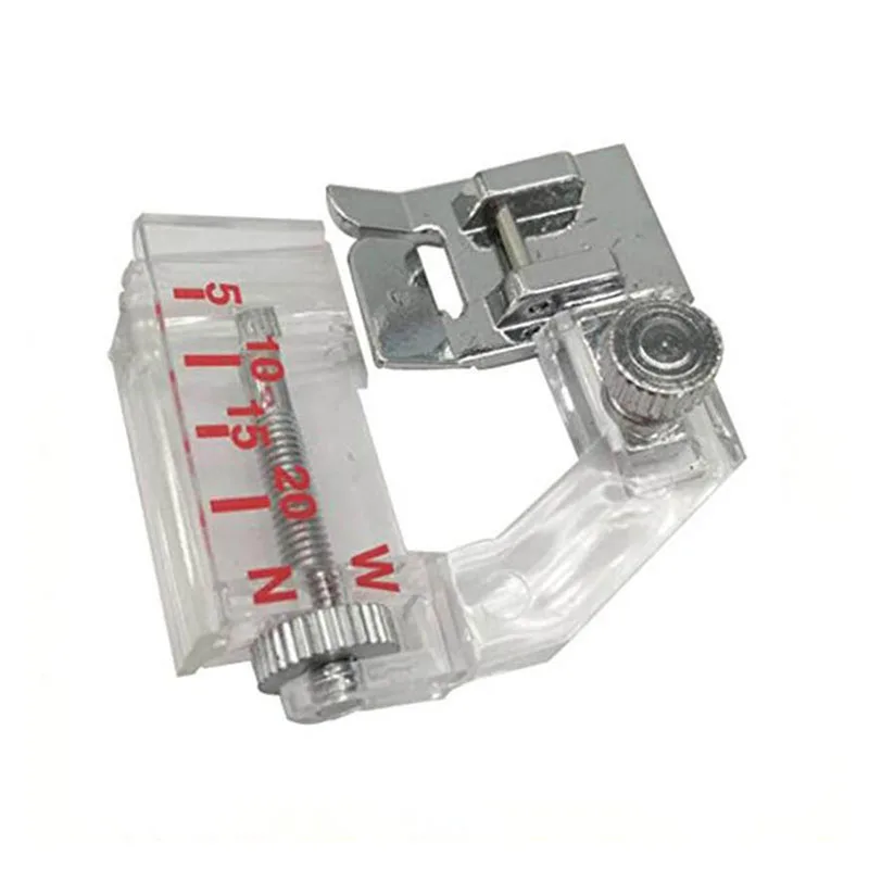 

1pcs 6290 Sewing Machine Presser Wrapped Edge Presser Foot Bag Strip Multi-function Adjustable Width Household DIY