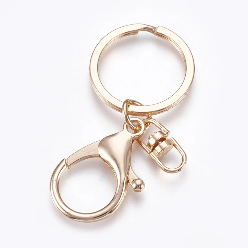 Металлический брелок для ключей с карабином 10 шт.|swivel clasp|key claspchain clasp |