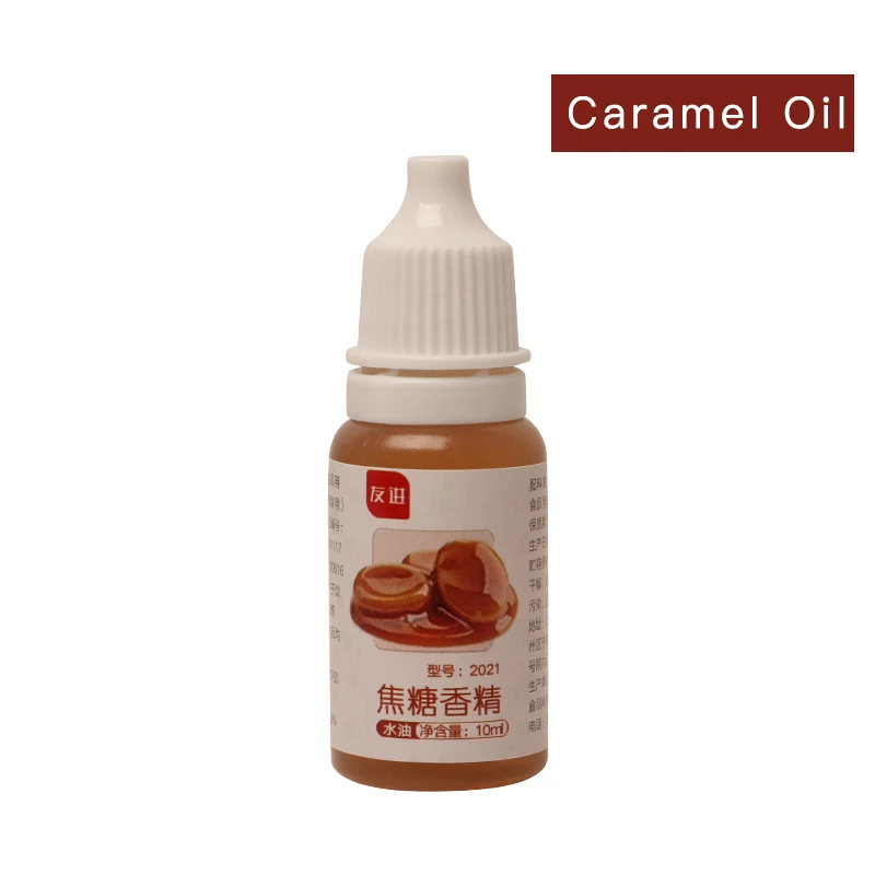 Caramel Oil 10 мл пищевой аромат волшебный пищевой аромат напитки желе конфеты съедобная эссенция используется для выпечки печенья ручной работы мыло слизь инструмент - Цвет: Caramel Oil