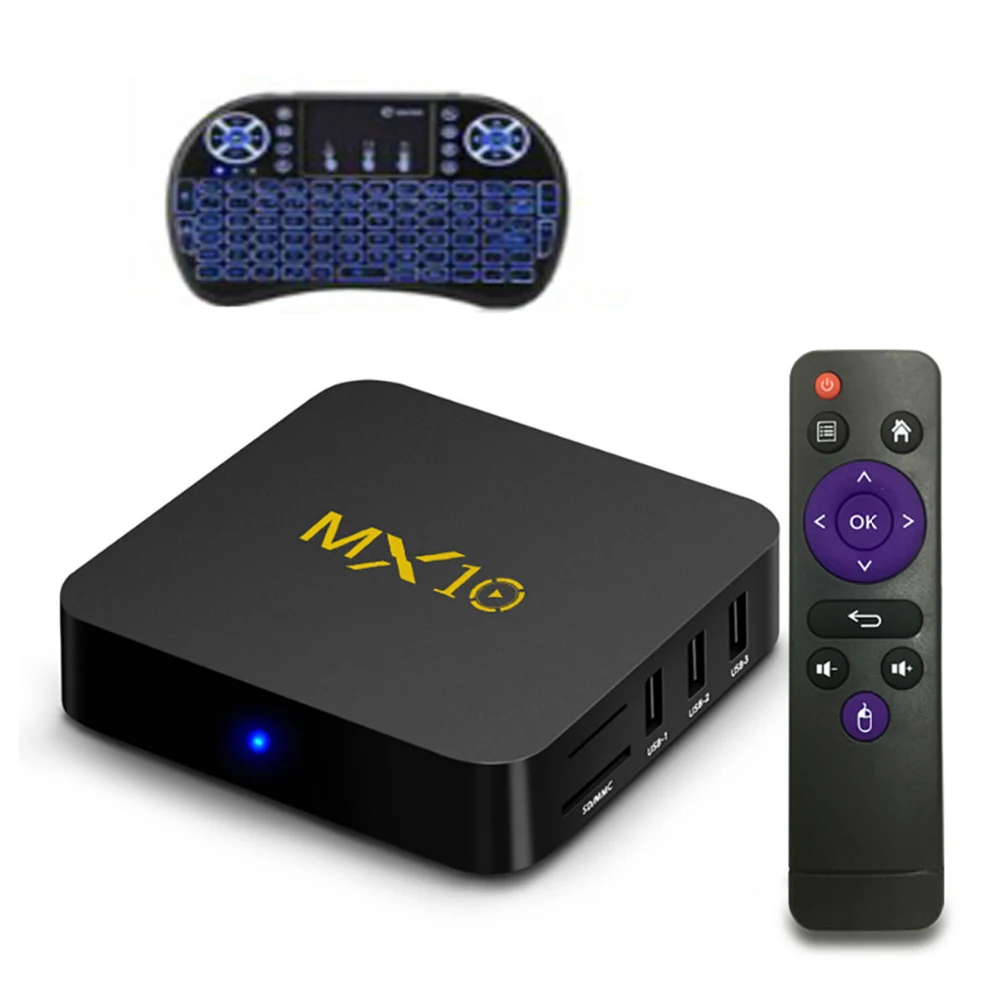 Q) MX 10 tv BOX Android 9,0 mx10 4 Гб DDR4 32 ГБ/64 Гб RK3328 четырехъядерный KD18.0 4K 2,4 ГГц wifi USB 3,0 - Цвет: Фиолетовый