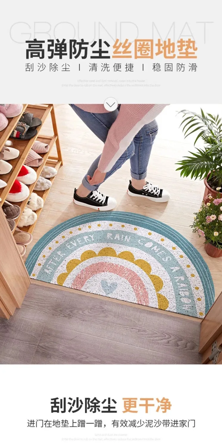 Rainbow Half-round Door Mats Outdoor