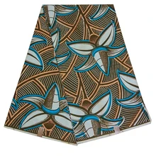 Настоящий батик в африканском стиле настоящий голландский воск ткань Анкара Африканский настоящий голландский воск 6 ярдов Новая мода