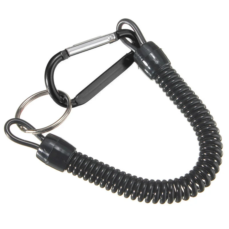 

Fishing Lanyards Boating Ropes Retention String Fishing Rope with Camping Carabiner Secure Lock Fishing Tools Accessories