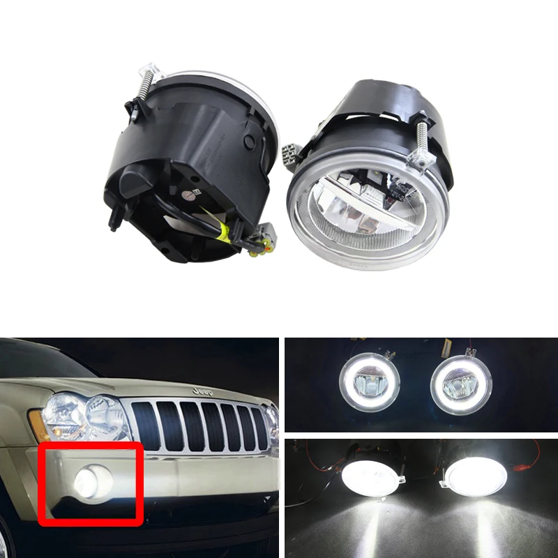 Комплект светодиодных противотуманных фар для Jeep Grand Cherokee Commander Dodge Dakota