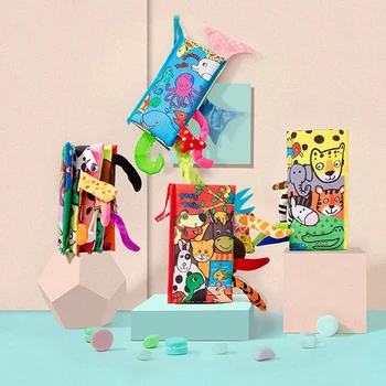 

Animals Tail Cloth Books 3D Rustle Sound Soft Cloth Reading Educational Baby Toys For Newborn Intelligence Toddler Gift